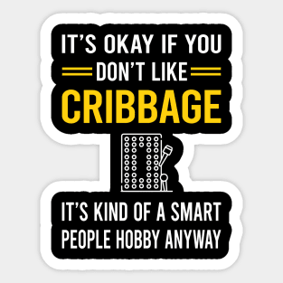 Smart People Hobby Cribbage Crib Sticker